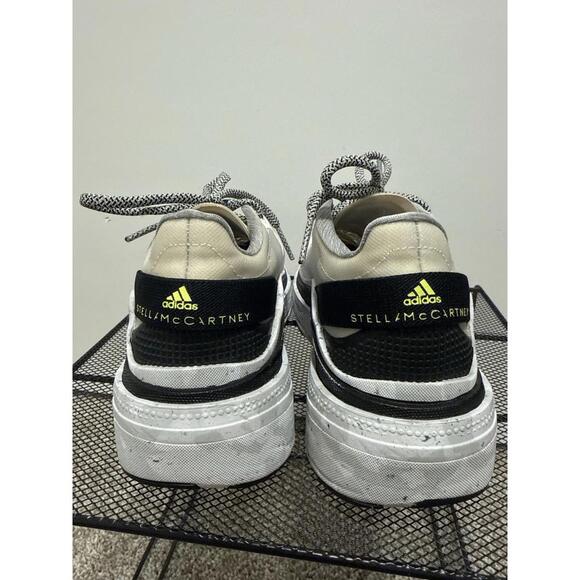 Adidas Stella McCartney Earthlight Mesh Comfort Sneakers Women’s 5.5 White Black - Picture 3 of 6